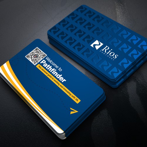 QR Code Handout Card for Veteran Care Innovation Design by Xclusive16