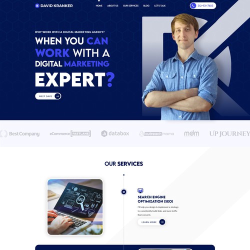 Digital Marketing Site Redesign Design by Modernize Digitals