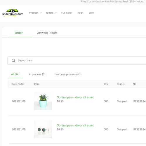 Easy to use Customer Account Page Design by CatLogic