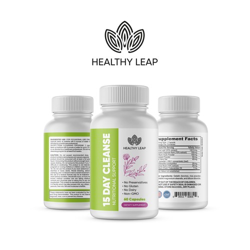 Design Supplement Label for Diet and Nutrition Brand Design by creationMB