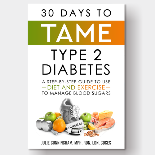 Clean, uncluttered book cover for type 2 diabetes Design by wildEagles'99