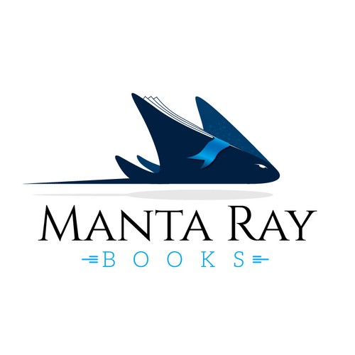 Create a nationally seen logo for Manta Ray Books Design por Javier Vallecillo