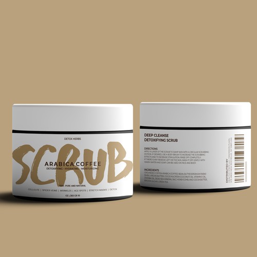 create a label for series of body scrubs Design by Nenad Hristoski