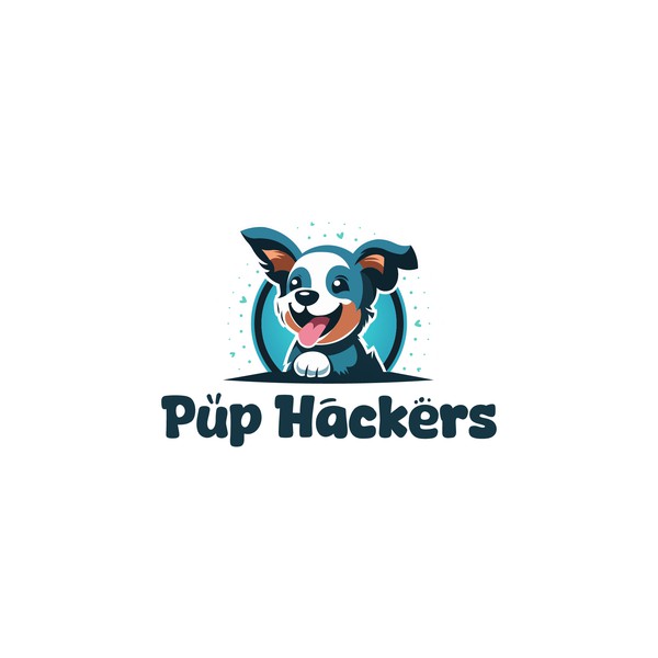 Dog Boarding, Daycare, Bathing and Grooming Company Logo. (Name:Pup Hackers)