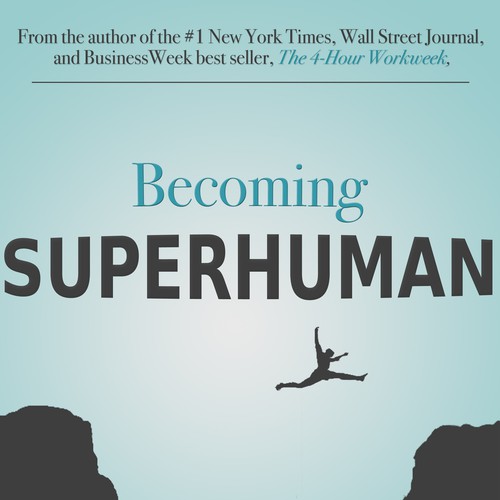 "Becoming Superhuman" Book Cover Diseño de patrickryan
