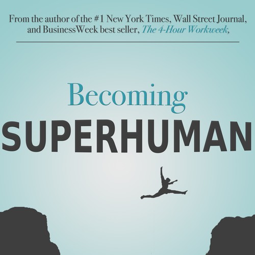 "Becoming Superhuman" Book Cover Design by patrickryan