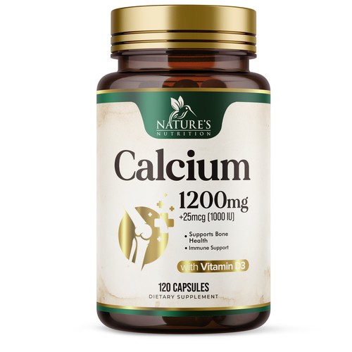 Calcium Plus Vitamin D3 Design Needed for Nature's Nutrition Design by UnderTheSea™