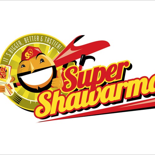 logo for Super Shawarma Design by Adrian Medel Aceiro