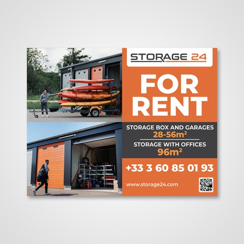 Creative banner design for a storage company Design by Why Design