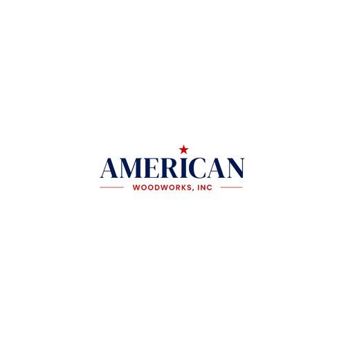 Design di American Woodwork news a new logo di Harrison Razzaq