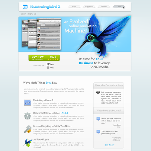 Web 2.0 Lander Page! Design von Kon