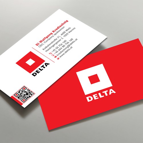 Diseño de DELTA Business Card Relaunch de prosenjit_P