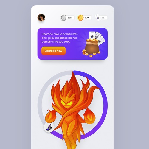 Design the app for StepHeroes, a new and innovate fitness game Design by WIP Dsgn