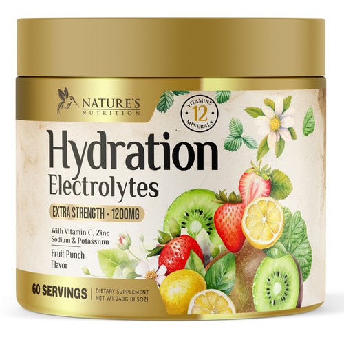 Hydration Electrolytes Design Needed for Nature's Nutrition Design by UnderTheSea™