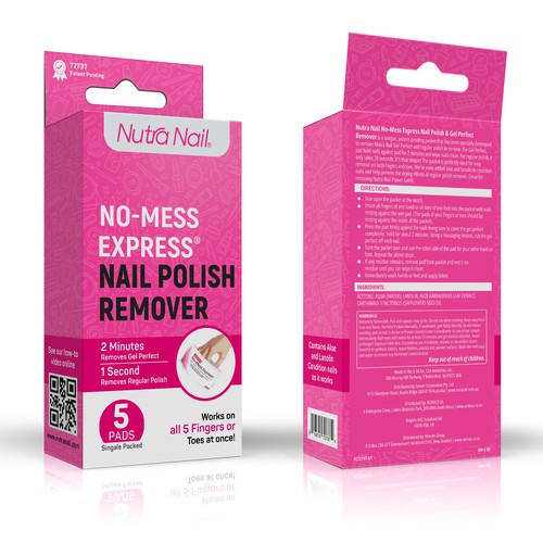 Nutra Nail Gel Remover Design by Rajith Shantha