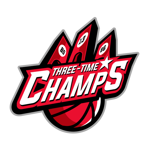 Basketball Logo for Team 'Three-Time Champs' - Your Winning Logo Featured on Major Sports Network Design by Argim