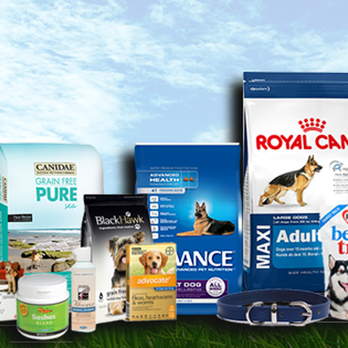 EASY facebook cover photo for an ONLINE PET STORE. Design by Grafikkstudio