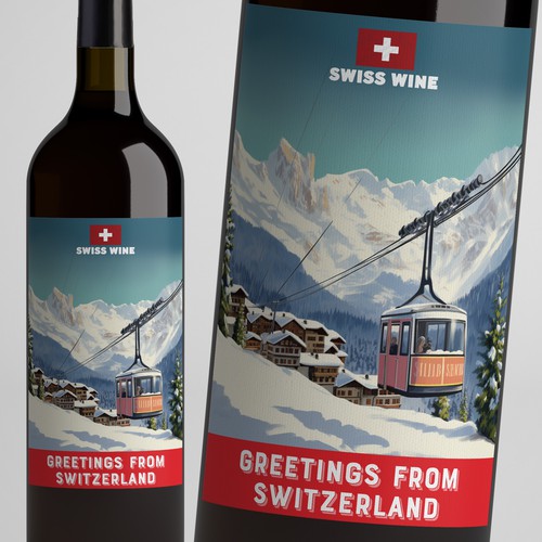 SWISS WINE for tourists Design by Windmill Designer™