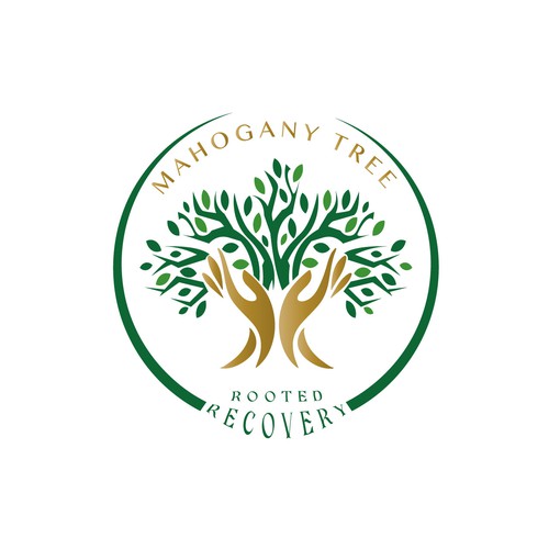 Mahogany Tree, Rooted Recovery.  Grow into new life! Design by TaSereda