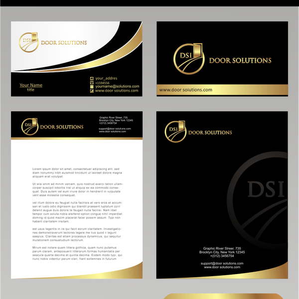 Design by macan_ijo titled "Design a brand for a commercial door company conveying excellence"