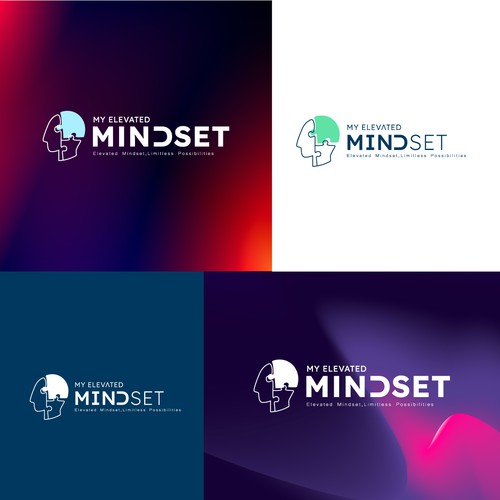 Design a powerful logo that will be seen globally by those who want to elevate their mindset! Design by Maria Paiva