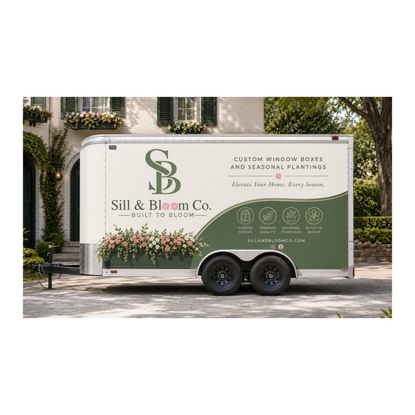 Sill & Bloom Co. Trailer Wrap Design