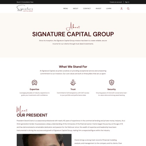 Designs | Elevate Signature Capital Group: Website Redesign Challenge ...