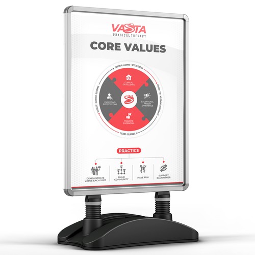 Company Values Poster / Graphic Design by Shreya007⭐