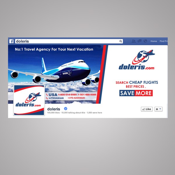 Facebook Cover Design for Doleries.com