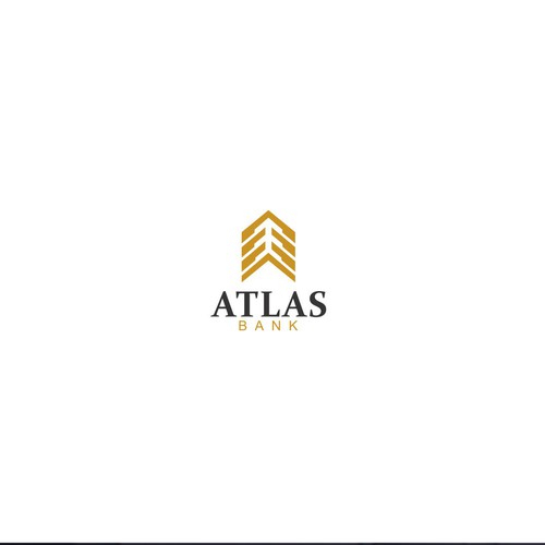 Logo for Atlas Online Bank. Design by kik'_design