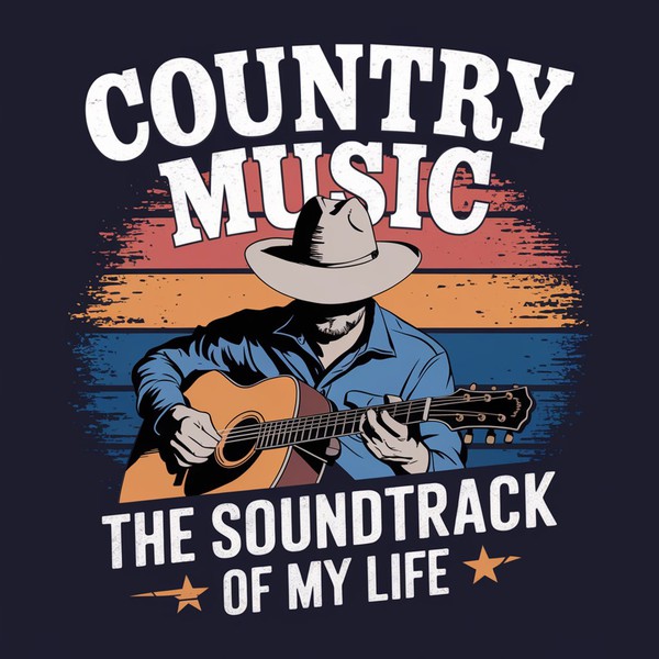 COUNTRY MUSIC T-shiert design