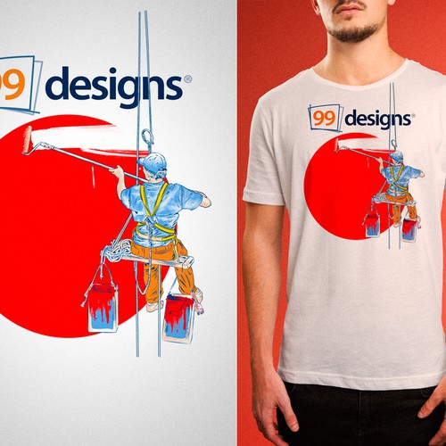 WANTED T-shirt design for 99designs JAPAN-ontwerp door kooky love