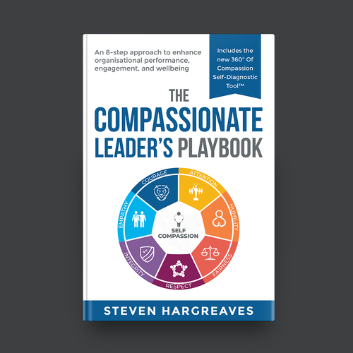 Compassionate Leadership Book Needs Practical Cover Design Design by romy