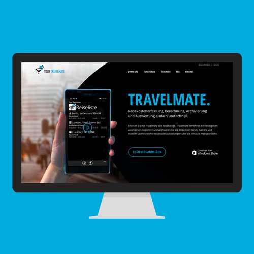 Landing page design contest entry by oliviaengelen