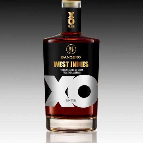 Design the labels of a whole new range of double aged RUM from the CARIBBEAN Diseño de Debdutta*