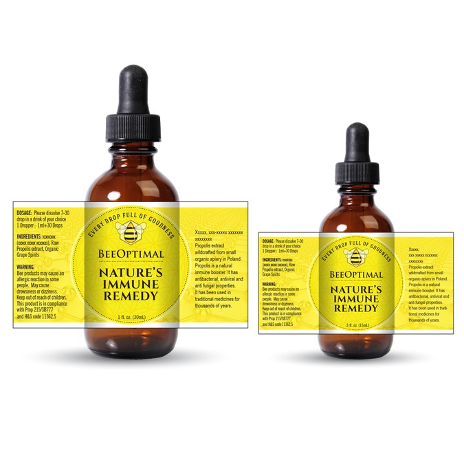 Tincture Bottle Label Template