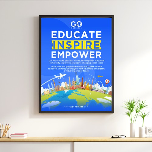 Poster Design for Travel Company Mission Statement Design by Shreya007⭐