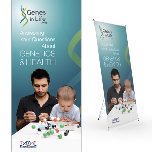 Create a conference poster for Genetic Alliance! Design by LocLe