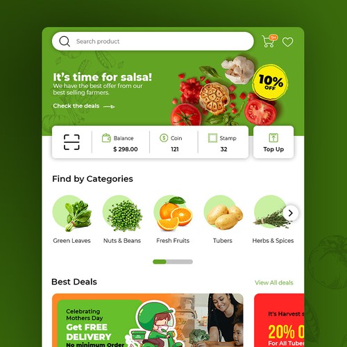 Farmers Market App Ontwerp door Blissful ✨ Pixels