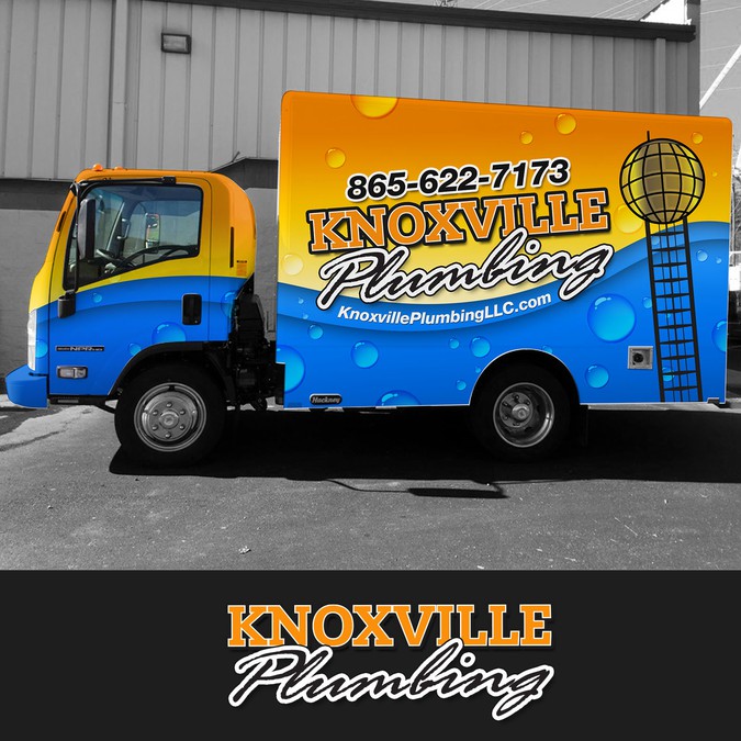 Knoxville Plumbing Box Truck Wrap | Car, truck or van wrap contest