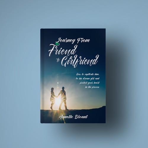 Design a book cover that is fun and playful to help single women experience love beyond friendship Design by Lucky no.9