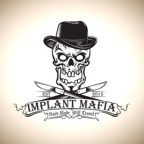 Implant Mafia With Badass Skull Logo Design Contest