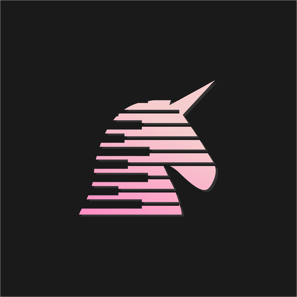 Modern Futuristic Unicorn Logo Minimal & Dynamic Brand Mark