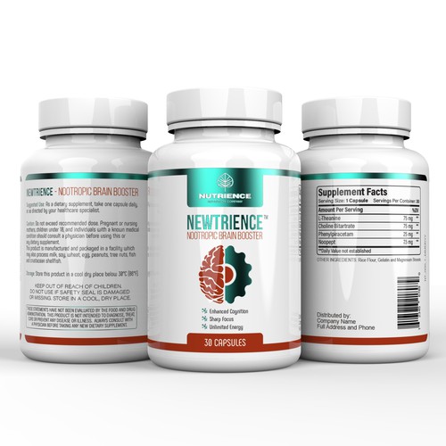 Premium "Store Brand" Looking Dietary Supplement Label Design For Our Rockstar Brand Design by Sasha Løft