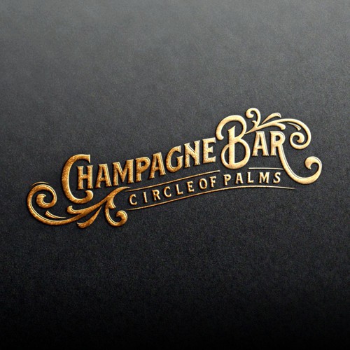 Luxury and modern Champagne Bar logo Design by lrasyid88