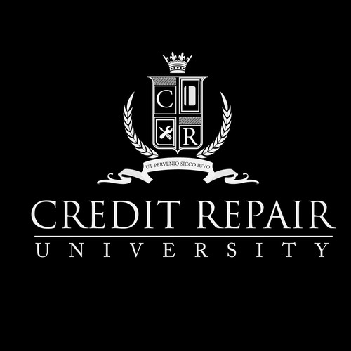 Logo for an Unaccredited Online Credit Repair University Diseño de LordNalyorf