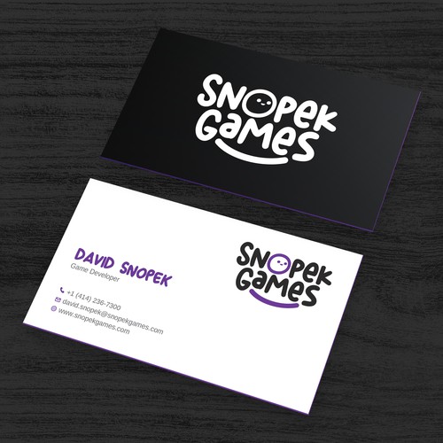 Business Cards for an indie Game Developer Design by Rakibh