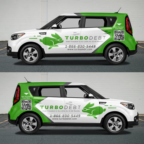 Kia Soul Car Wrap Design for Hot Fintech Startup Réalisé par Duha™