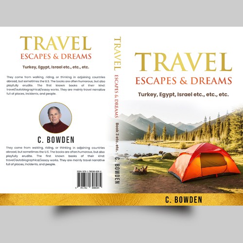 Cover for a travel/autobiography/brief essay book Design by NoBoundaries