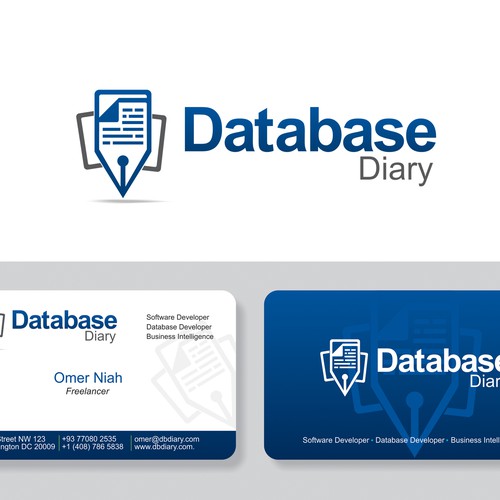 Database Diary need a new logo and business card Réalisé par Kangkinpark